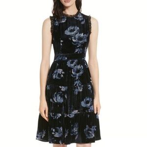 Kate Spade NY Night Rose Velvet Dress (Retail $398)